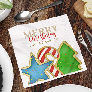 Christmas Cookies Whimsical Sweet Holiday Cute Fun Napkin
