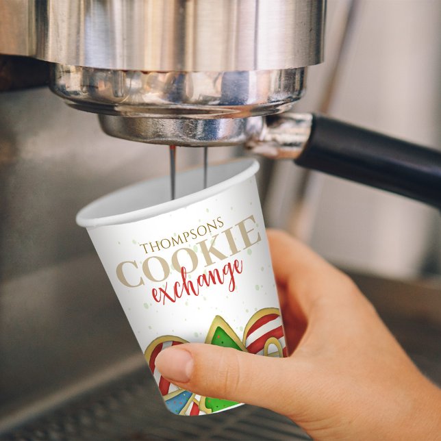 Christmas Cookies Whimsical Sweet Holiday Cute Fun Paper Cups (Christmas cookies holiday paper cup)