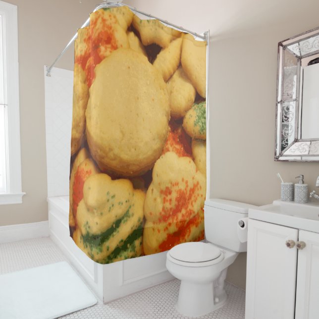 Christmas Cookies with Sugar Sprinkles Shower Curtain (In Situ)