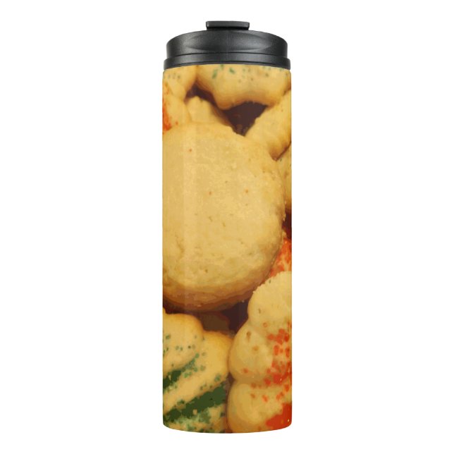Christmas Cookies with Sugar Sprinkles Thermal Tumbler (Front)