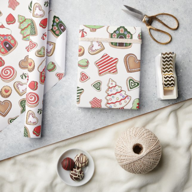 Christmas Cookies Wrapping Paper (Crafts)
