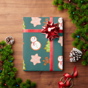 Christmas cookies  wrapping paper