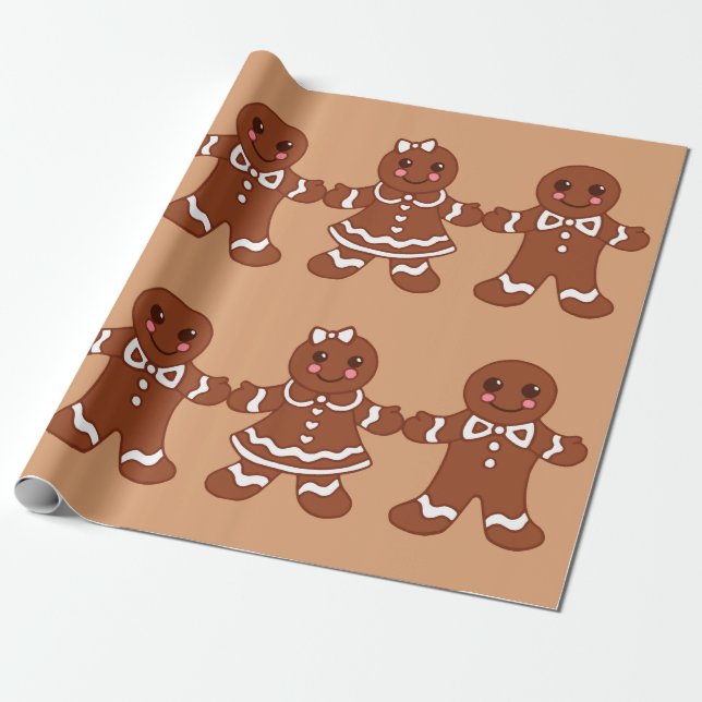 Christmas Cookies Wrapping Paper (Unrolled)