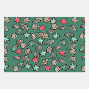Christmas Cookies Wrapping Paper Sheet