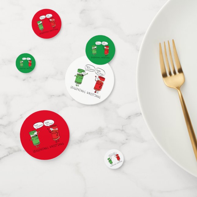 Christmas Cooking Funny Chef Spices Confetti (Group)