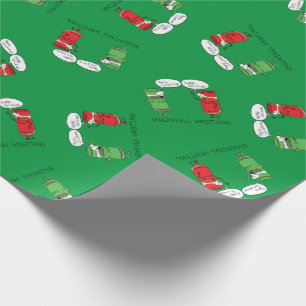 Christmas Cooking Funny Chef Spices Wrapping Paper