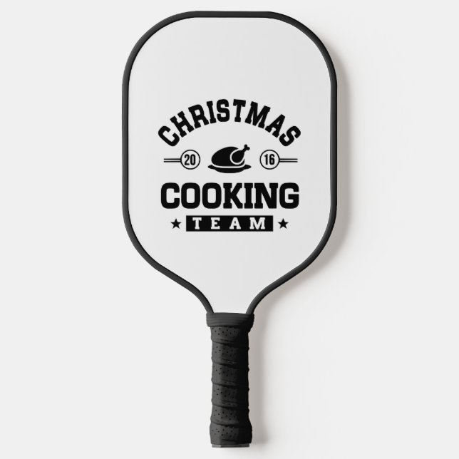 Christmas Cooking Team Pickleball Paddle (Front)