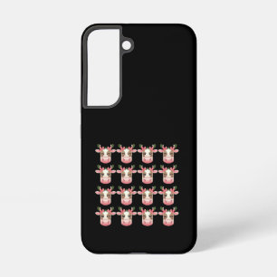 Christmas Coquette Highland Cow Western Xmas Samsung Galaxy Case