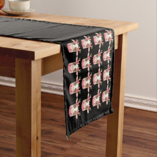 Christmas Coquette Highland Cow Western Xmas Short Table Runner