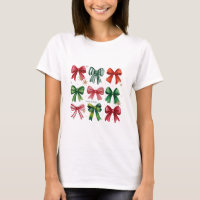 Christmas Coquettes Red Green Bow Xmas Season Girl