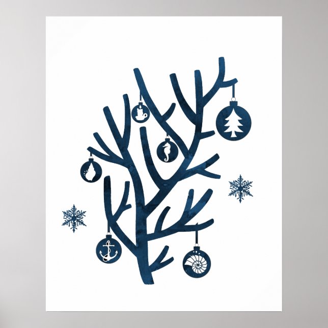 Christmas Coral Tree Poster (Front)
