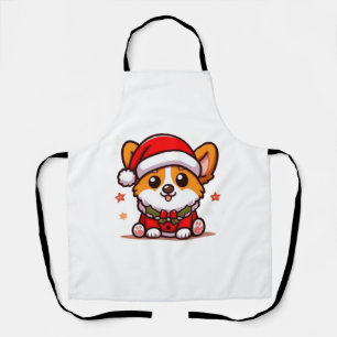 Christmas Corgi Classic T-Shirt Apron