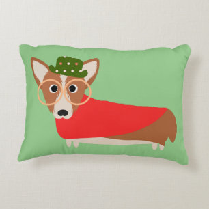 Christmas Corgi Decorative Cushion