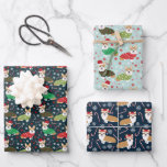 Christmas Corgi Dog Wrapping Paper Sheet<br><div class="desc">Christmas Corgi Dog cute pet wrapping paper</div>
