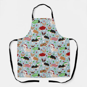 Christmas Corgi Dogs Apron
