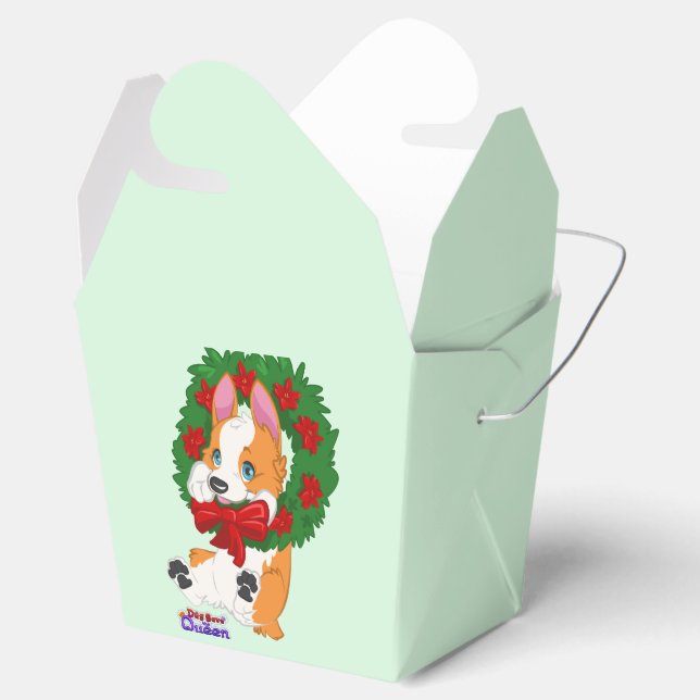 Christmas Corgi Gift Box (Opened)
