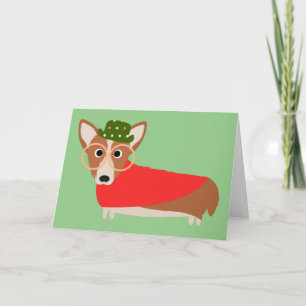Christmas Corgi Holiday Card