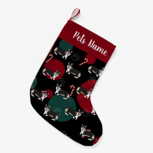 Christmas Corgi Small Christmas Stocking