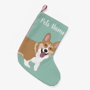 Christmas Corgi Small Christmas Stocking