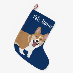 Christmas Corgi Small Christmas Stocking