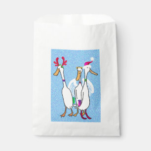 Christmas costume ducks favour bags