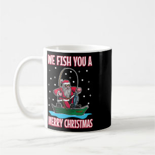 Christmas Costume Fisherman Fishing Funny Cool San Coffee Mug