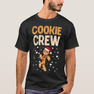Christmas Costume Kids Cookie Crew Funny Gingerbre T-Shirt