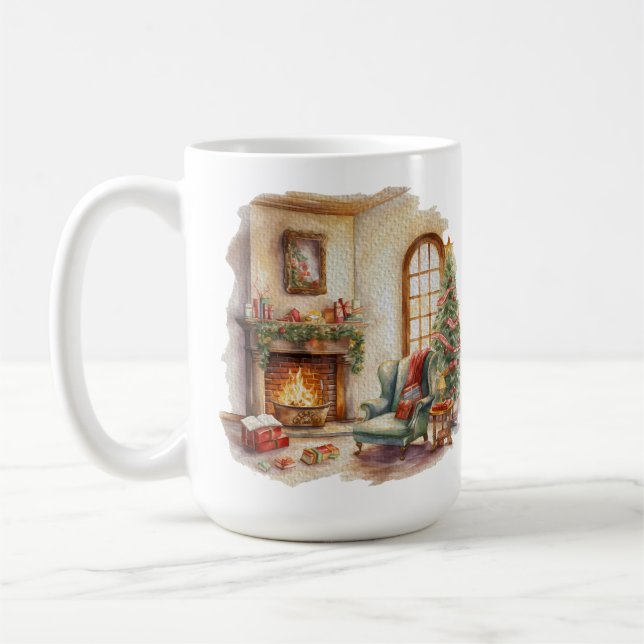 Christmas Cosy Home 15 oz Classic mug (Left)