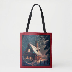 Christmas Cottage 2 Tote Bag