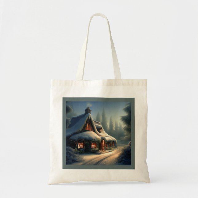 Christmas Cottage 3 Tote Bag (Front)