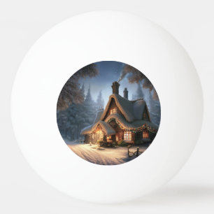 Christmas Cottage (5) Ping Pong Ball