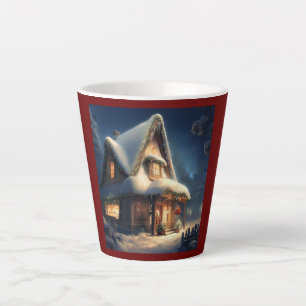Christmas Cottage 6 Latte Mug