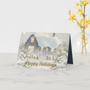 Christmas Cottage Card
