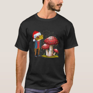Christmas Cottagecore Aesthetic Mushroom T-Shirt