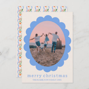 Christmas Cottagecore Coquette Grandmillennial  Holiday Card