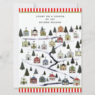 Christmas Countdown Advent Calendar Cards