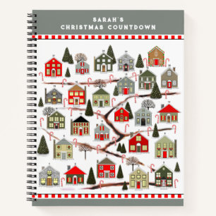 Christmas Countdown Holiday Planner Notebook