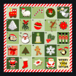 Christmas Countdown Poster<br><div class="desc">Holiday count down to Christmas activity featuring 24 images leading up to December 25th.</div>