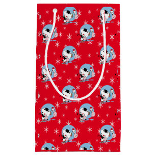 Christmas Country Cows With Santa Hats Gift Bag