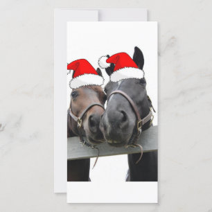 Christmas Country Horses Holiday Card
