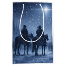 Christmas Country Western Cowboys Cattle