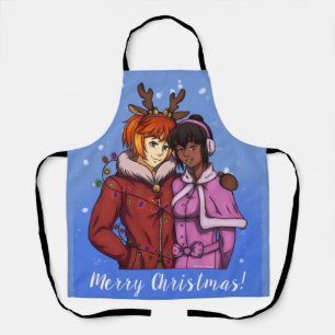 Christmas Couple Apron