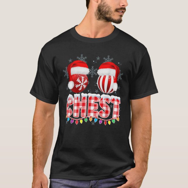 Christmas Couple Chest Nuts Matching Chestnuts Men T-Shirt (Front)