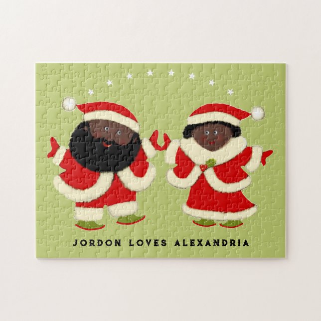 Christmas Couple Jigsaw Puzzle (Horizontal)