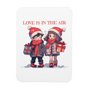 Christmas couple - Love is in the air Magnet