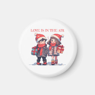 Christmas couple - Love is in the air Magnet