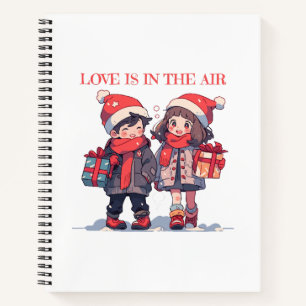 Christmas couple - Love is in the air Notebook
