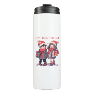 Christmas couple - Love is in the air Thermal Tumbler