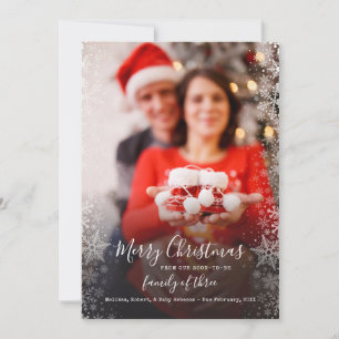 Christmas Couple Photo Family Pregnancy Announcement