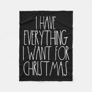 Christmas Couple Shirt Funny Xmas Matching I Have  Fleece Blanket